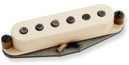 Seymour Duncan Antiquity II - Surfer Strat, Staggered Strat Middle Pickup, Reverse Wound/Reverse Polarity, Aged - cream Cover
