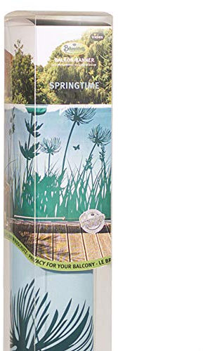 Videx-Balkon-Bespannung Springtime, türkis, 90 x 300cm