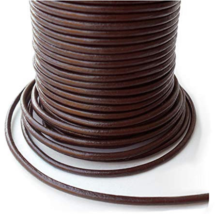 AURORIS - 10m Rolle Lederband rund - Ø 4mm - braun