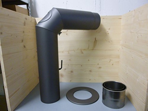 Arco para tubo de humo, diámetro de 130 mm, color gris