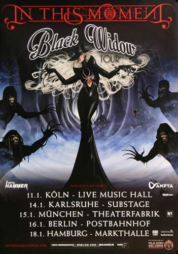 In This Moment - Big Bad Wolf, Tour 2016 » Konzertplakat/Premium Poster | Live Konzert Veranstaltung | DIN A1 «