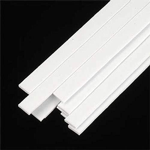 90747 Rectangle Strip Styrene .040x 5/80cm x 25cm (10)