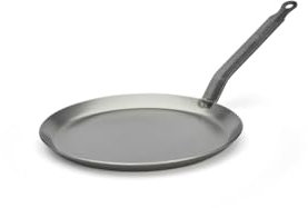 De Buyer - Poêle à crêpes en acier CARBONE PLUS - Diamètre 24 cm -, Blanc