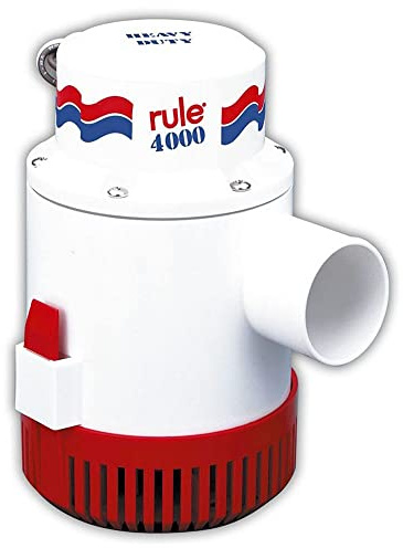 Rule 56D-24 4000 GPH Marine Bilge Pump, Non-Automatic, 24 Volt
