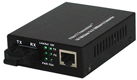 kenable Fibre Optic MM Media Converter 100FX SC to RJ45 Ethernet 10/100 TX