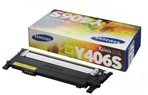 HP CLT-Y406S (SU462A) Original Toner Gelb (Kompatibel mit: CLP-360, 365, 365W / Xpress C410W, C460W, C460FW / CLX-3300, 3305, 3305W)