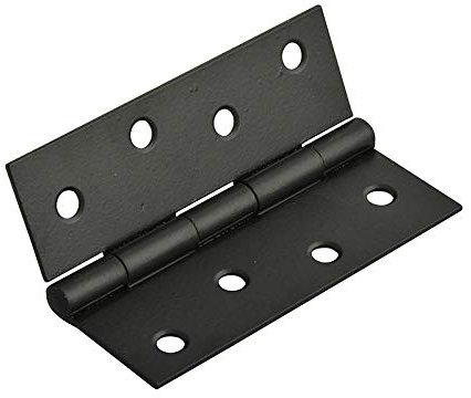 Forge 100mm Butt Hinge with Powder Coated Finish - Black (Pack of 2)