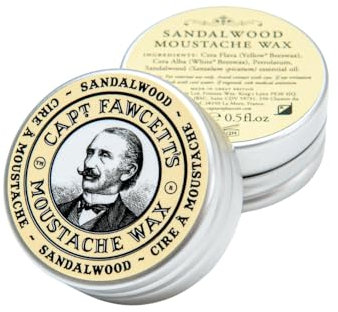 Captain Fawcett Moustache Wax Sandalwood 15 ml