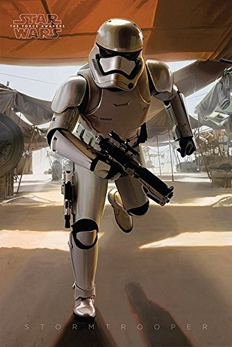 Star Wars EP7 Stormtrooper Running Episode7 Poster Plakat Größe 61x91,5cm + 1 Packung tesa Powerstrips® - Inhalt 20 Stück