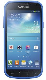 Samsung Schutzhülle Case Cover für Galaxy S4 Mini - Cyan