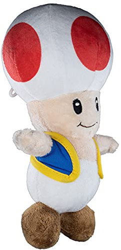 Nintendo Offizielles Super Mario Toad Plüsch, 15,2 cm