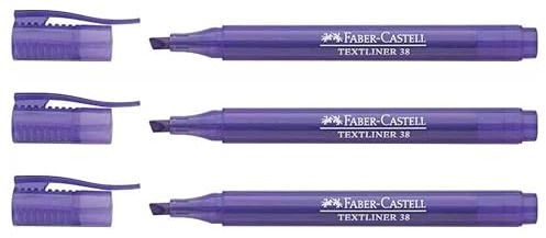 FABER-CASTELL Textmarker TEXTLINER 38, violett VE=3