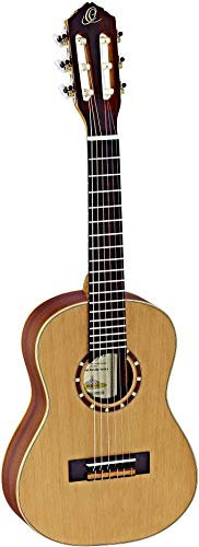 Ortega Guitars 1/4 Konzert Gitarre – Family Series – Inklusive Gig Bag – Zeder, Mahagoni, Natur (R122-1/4)