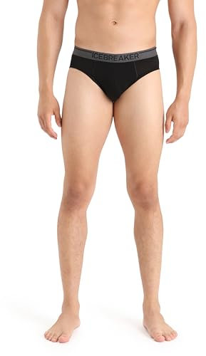 Icebreaker Hommes Anatomica Boxers - Laine Mérinos - Noir, M