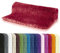 Spirella Badteppich Badematte Duschvorleger Mikrofaser Hochflor | flauschig | rutschhemmend | geeignet für Fußbodenheizung | 55x65 cm | Rot