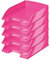 Leitz Briefkorb, A4, 5er Pack, Pink, WOW-Serie, 52263023
