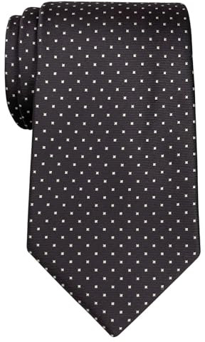 Retreez Corbata de microfibra con puntitos para hombres Marrón oscuro con el punto marrón