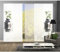 HOME Wohnideen Komplett-Fenster-Schiebevorhang Ruskin, 5-er Set, 245x60 cm, grün