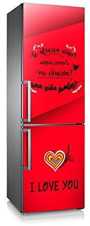 Vinilo para nevera | Stickers Fridge | Pegatina Frigo | Love You (185x60)