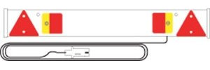 RING 4ft Trailer Board With 6m Cable Length: 'E' Approved Lamps
