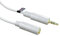 rhinocables - 3.5mm Gold Stereo Extension Jack Cable | Male to Female Extender Lead | Compatible with Tablets, Phones & Headphones | Secure Audio Connection | 10m, White