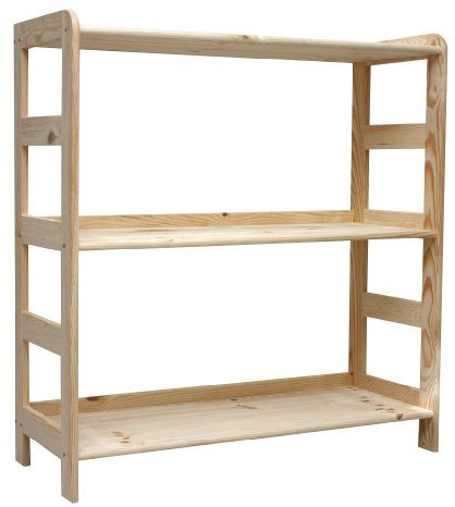 Modo24.de HOLZREGAL R-01 3 BÖDEN 89x63x33 cm BÜCHERREGAL MASSIVHOLZREGAL KELLERREGAL BÜROREGAL 170x80x30 cm