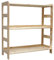 Modo24.de HOLZREGAL R-01 3 BÖDEN 89x63x33 cm BÜCHERREGAL MASSIVHOLZREGAL KELLERREGAL BÜROREGAL 170x80x30 cm