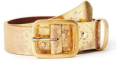 MGM Damen Soft Glam Gürtel, Gold (Gold-Used 2), 105 cm (Herstellergröße: 105)