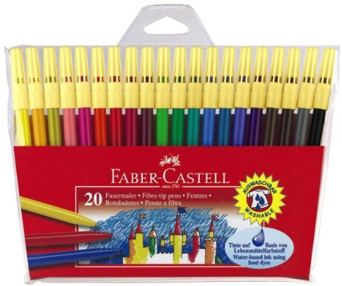 Faber Castell 155120 - Fasermaler 45F, 20 Stück im Etui