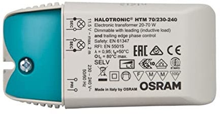 Osram Lamps HALOTRONIC-COMPACT HTM, HTN EVG, 74 W, 240 V, Grau, 1 Stück (1er Pack)