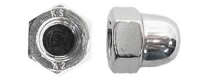 15 Hutmuttern DIN 1587 - M10 - Edelstahl A2