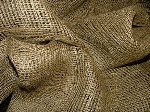 Pandoras Upholstery 1 Metre 8oz Weight 72 Extra Wide Frost Hessian Fabric, Brown