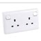 Socket Converter 1 Gang to 2 Gang