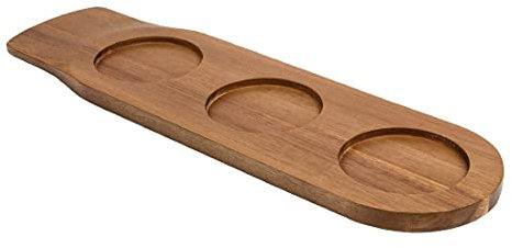 Olympia Plancheà ramequins en bois d'acacia 16 x 140 x 480 mm