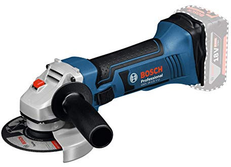 Bosch Professional 18V System GWS 18-125 V-LI Cordless Angle Grinder (no-load speed: 10,000 min-1, disc diameter: 125 mm, excluding batteries and charger, in carton)