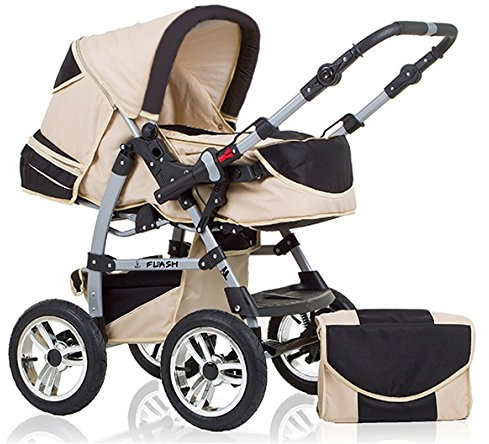 Kombi-Kinderwagen Flash 2 in 1 inkl. Sportsitz und umfangreichem Zubehör in 38 Farben
