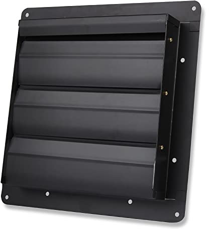 New Heavy Duty Industrial Commercial Axial Extractor Ventilation Shutter & Fan Ventilator Exhaust Shutter 10 12 16 & 18 Inches (16 inches Shutter)