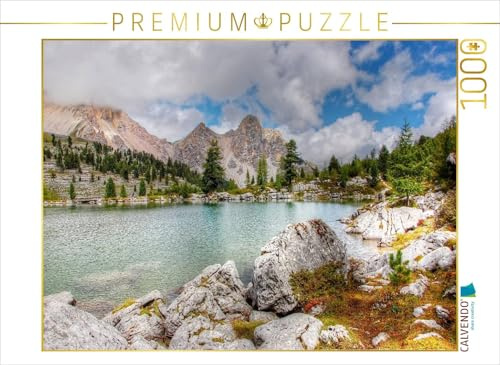 CALVENDO Puzzle Lech le Vert - Fanes Alpe - Alta Badia | 1000 Teile Lege-Größe 64 x 48 cm Foto-Puzzle für glückliche Stunden