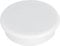 FRANKEN Magnete Stark Rund, 10 Stück, Hochwertige Haftmagnete für Büro, Haushalt, Werkstatt mit hoher Haftkraft, ideal für Whiteboards, Kühlschrank, Plantafeln oder Schaukästen, 38 mm, Weiß, HMS36 09