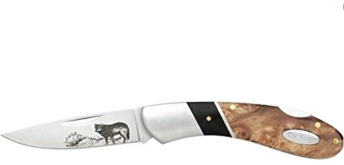Elk Ridge Erwachsene Taschenmesser ER-072W, Wurzelholz-Griff III, M, ER-072W