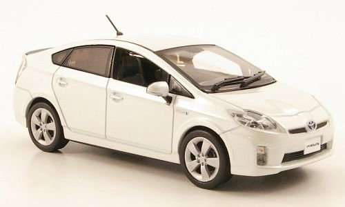 Toyota Prius, met.-Weiss, 2011, Modellauto, J-Collection 1:43