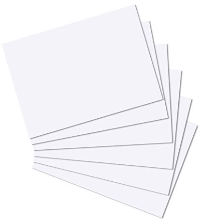 Weißer A5-Karton, blanko, 80 Blatt