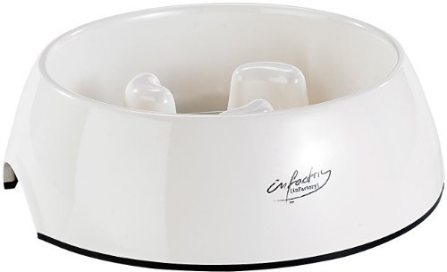 infactory Hundenapf: Großer Anti-Schling-Napf für Hunde und Katzen, 1.200 ml Volumen (Fressnapf, Antischlingnapf Hund, Schüssel)