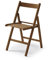 BUIANI Silla Plegable de Madera Color Nogal