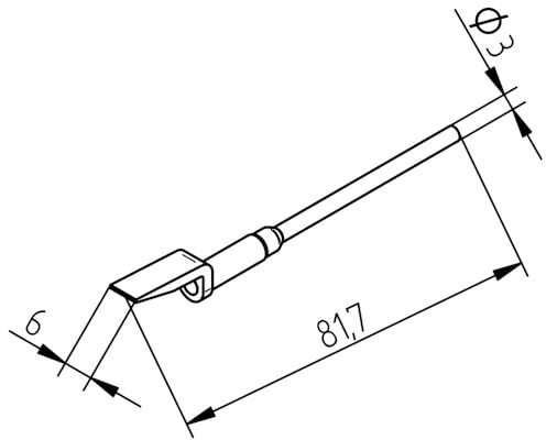 ERSA ERSADUR Entlöspitzensatz gerade 20,0 mm 0452FDLF200