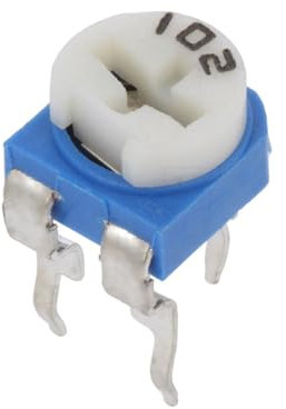 10X RKT6V-1K Potentiometer: für den Einbau 1-Drehung,liegend 1kΩ 100mW SR PASSIV