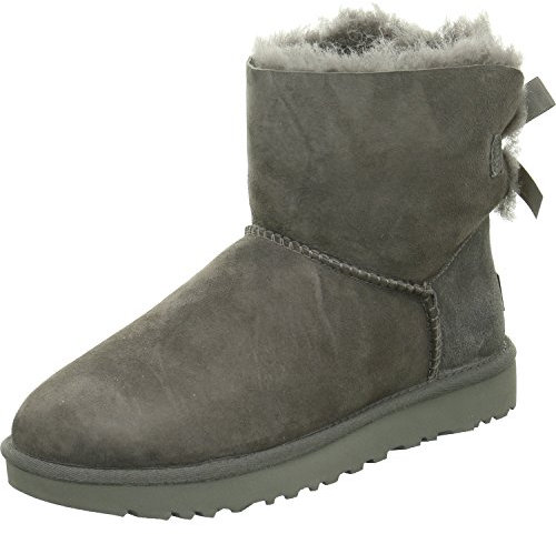 UGG Mini Bailey Bow Ii, Stivali Classici Donna, Grigio, 37 EU