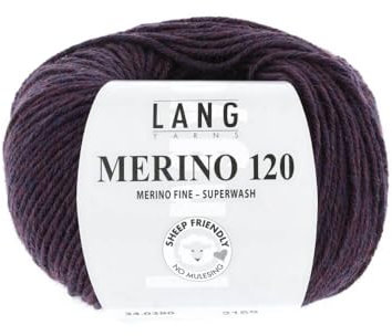 Lang Yarns Merino 120 Superwash 0380 violett melange