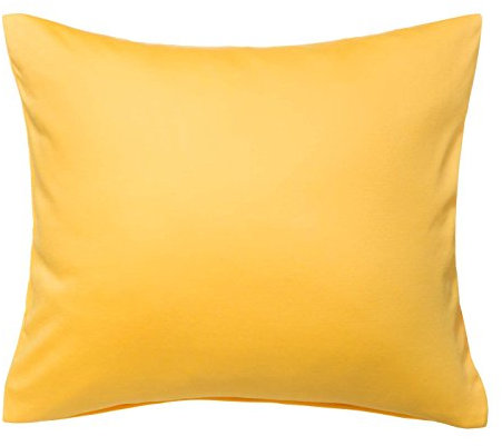 fleuresse 9200 Colours Interlock Jersey Kissenbezug aus 100% Baumwolle, Oekotex Standard 100, 40 x 60 cm, Sonnengelb