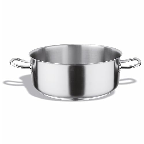 Pujadas P217.040 Inox-Pro Casserole Without Lid, 19.50 L Capacity, 40 cm Diameter, 15.5 cm Height
